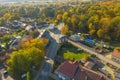 IÃâowa, a small town in Poland seen from above.